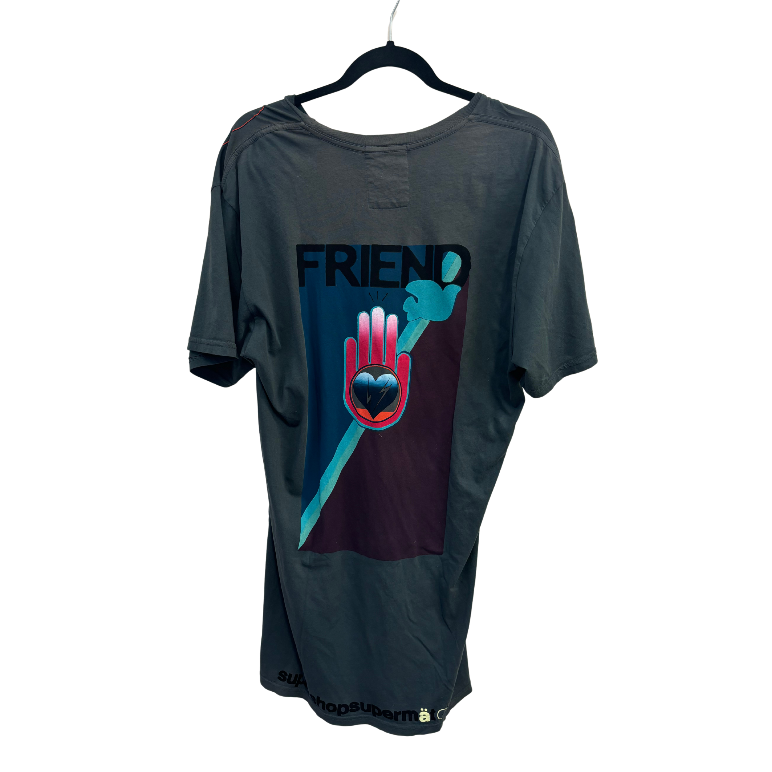 FREE CITY shirt sleeve long tshirt with “friend” design