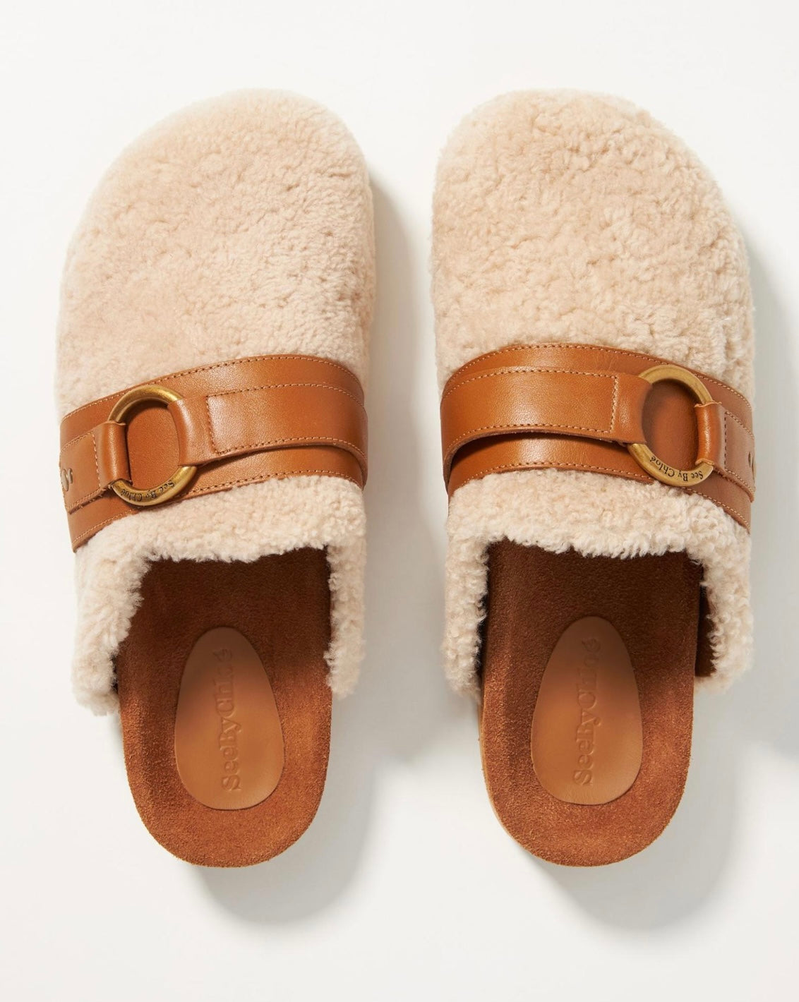 See By Chloe Gema Shearling Clogs