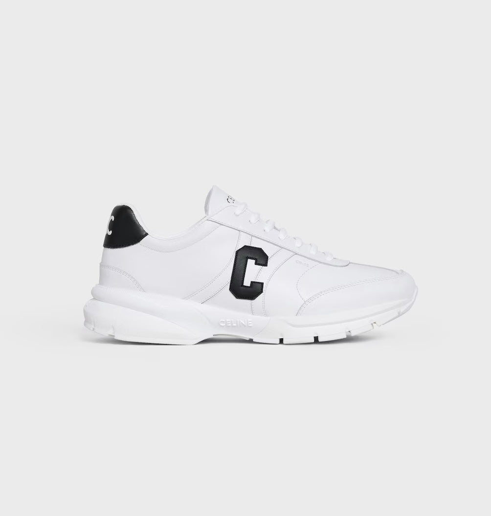 CELINE RUNNER CR-02 LOW LACE-UP SNEAKER IN CALFSKIN