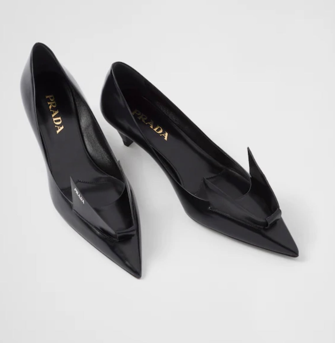 PRADA - Brushed Leather Pumps