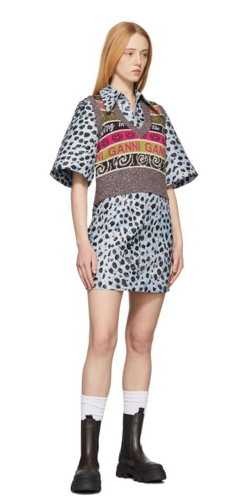 GANNI
Crispy Jacquard Mini Dress