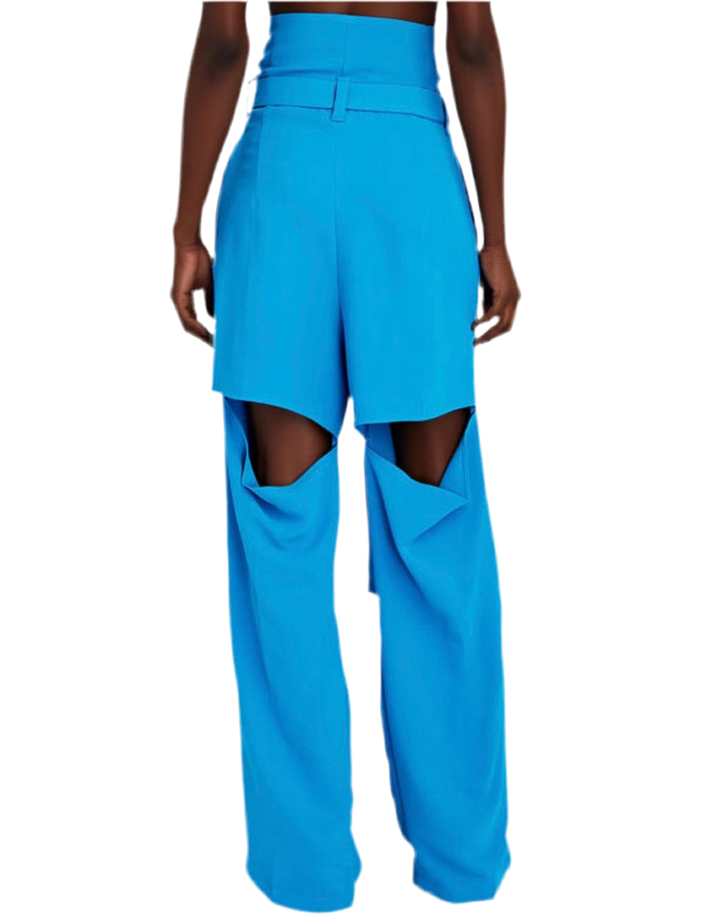 A.W.A.K.E. MODE
Cut-Out Pleated Straight-Leg Pants