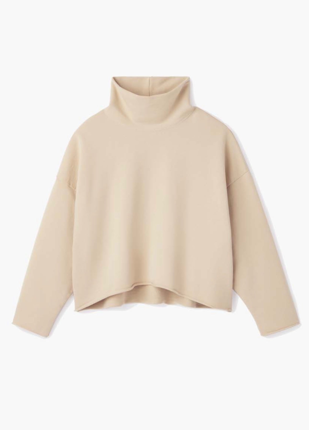 TKEES - raw edge turtleneck & raw edge trousers