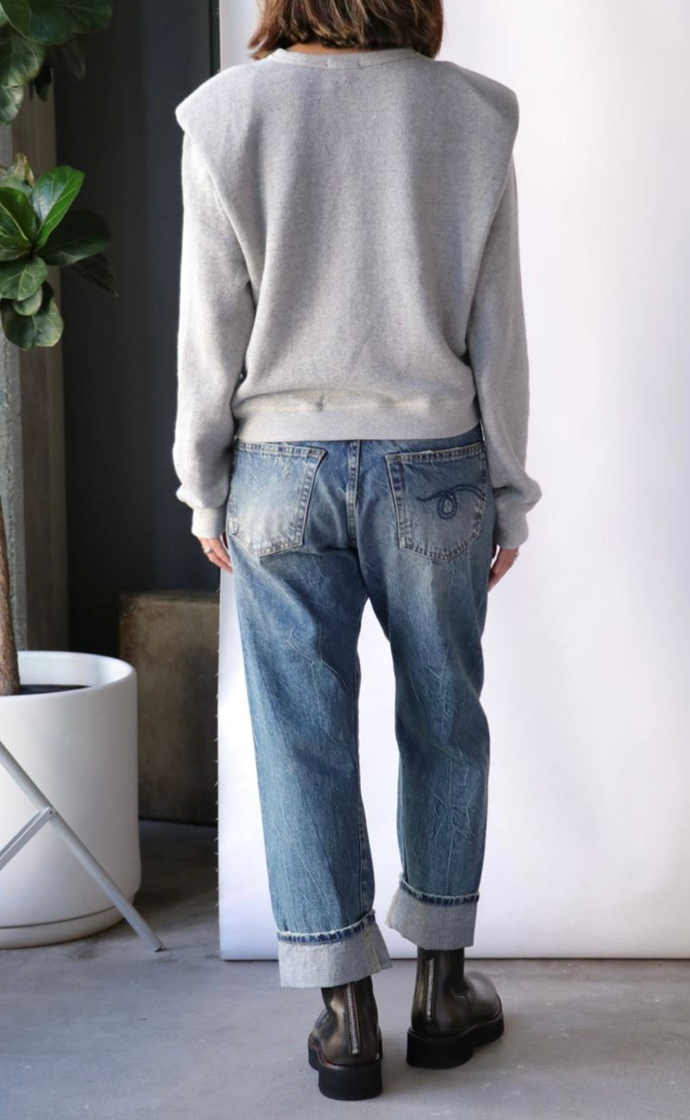 R13 - Folded in Shoulder Sweatshirt