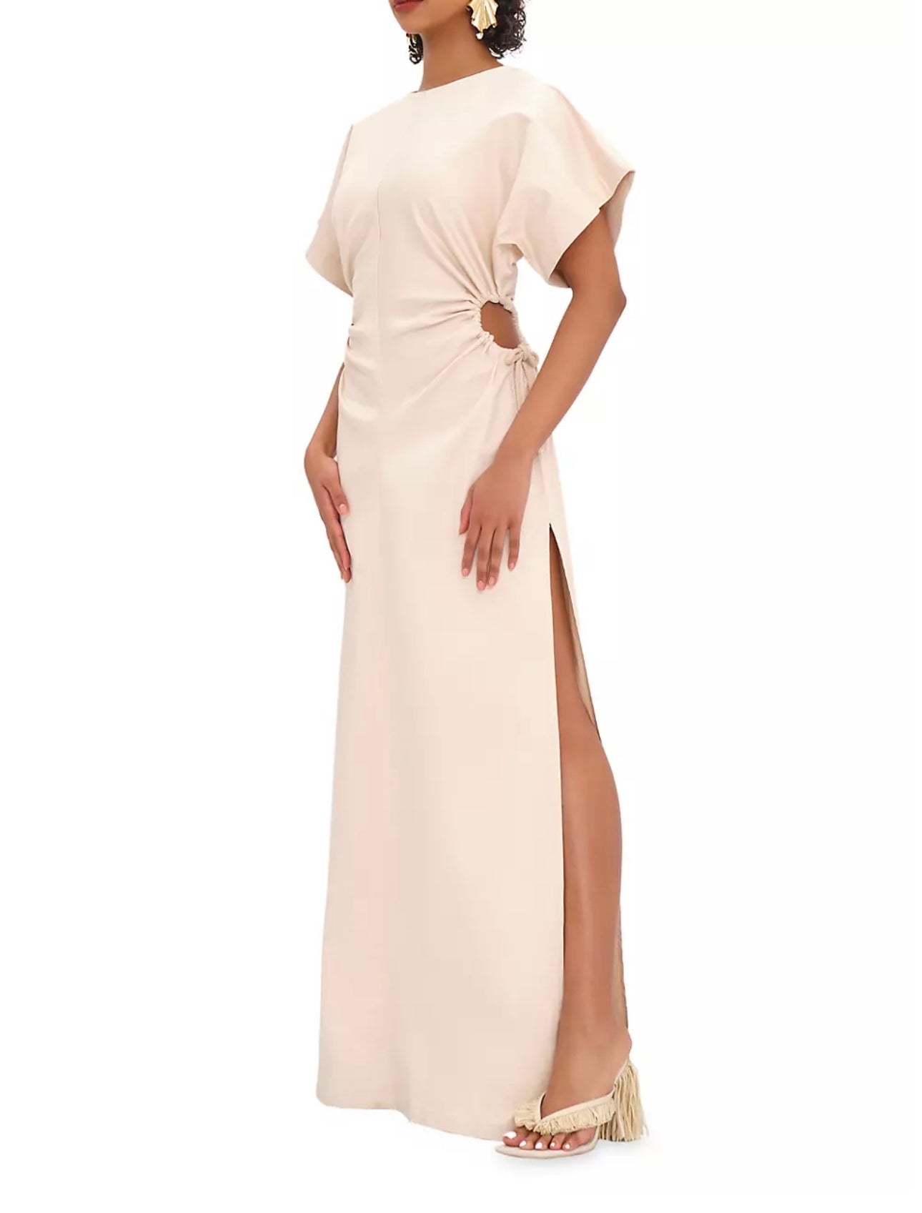 Andrea Iyamah
Peta Stretch Cotton Cut-Out Maxi Dress