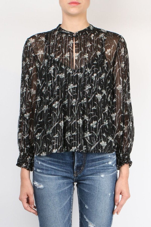 Veronica Beard Sheer Walker Blouse