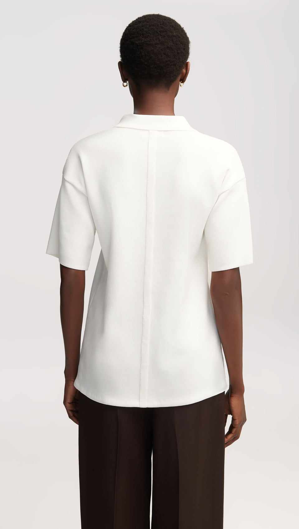 ARGENT collared zip top
