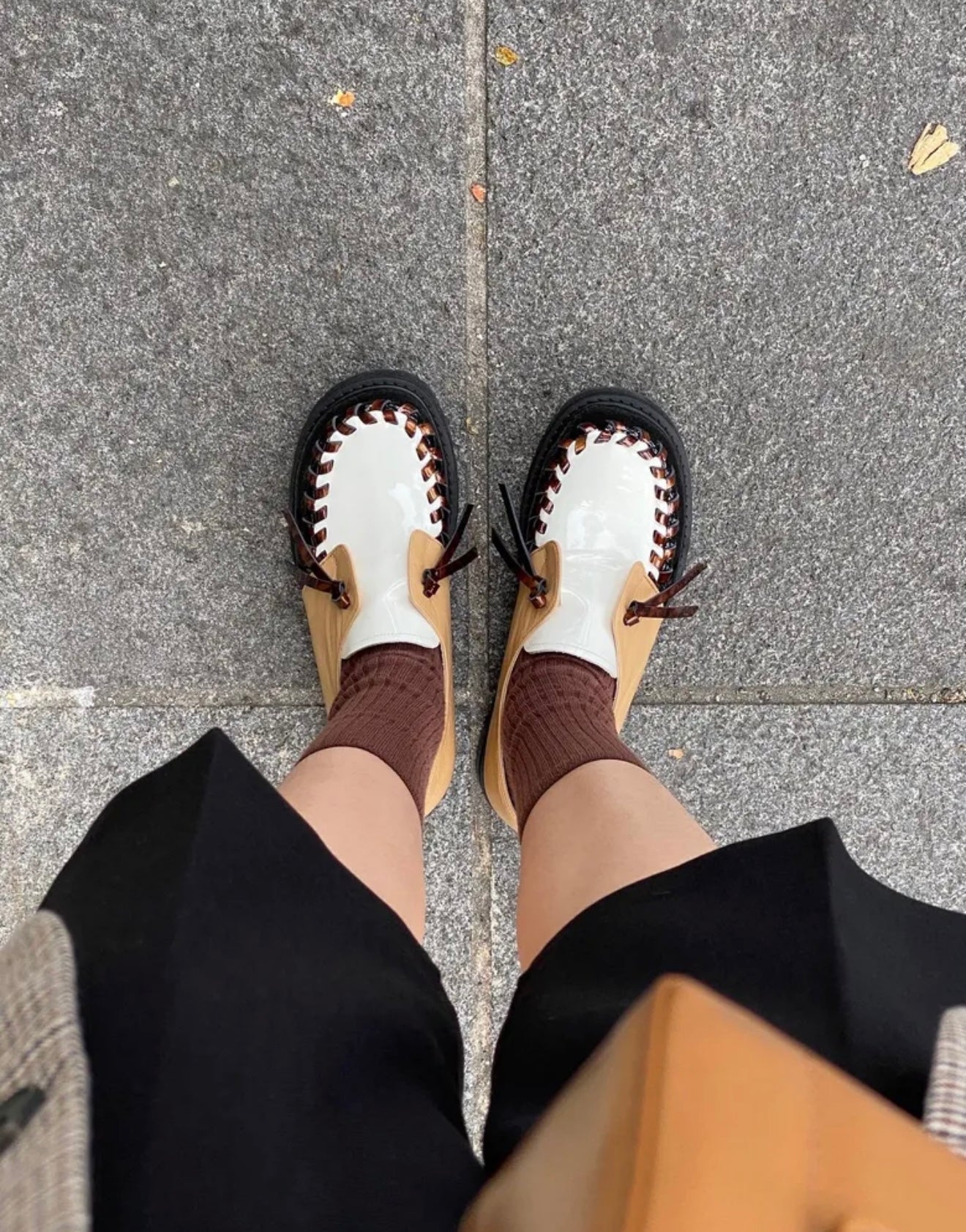 Comme Se-a Chunk 3-Tone Loafers