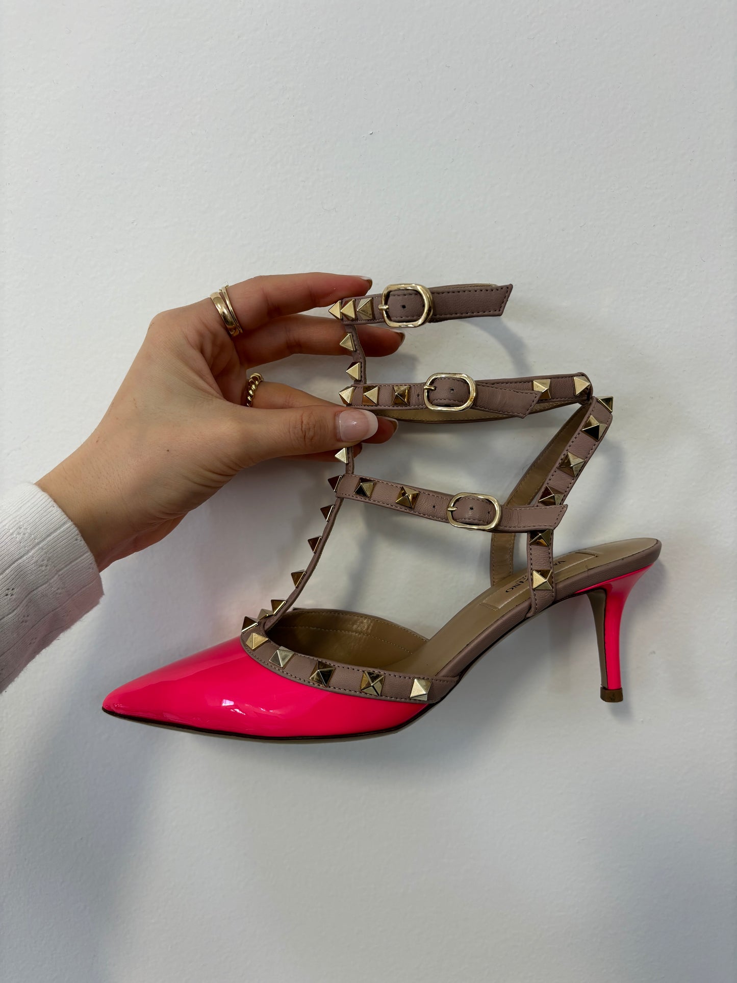 Valentino Rockstud Kitten Heels