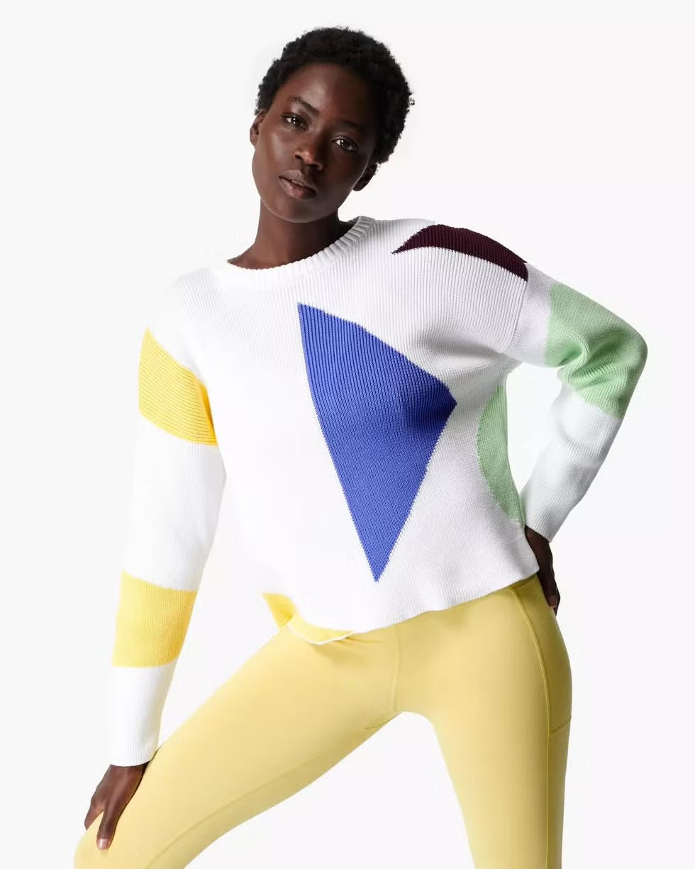 SWEATY BETTY NWT flash dance cotton jumper
