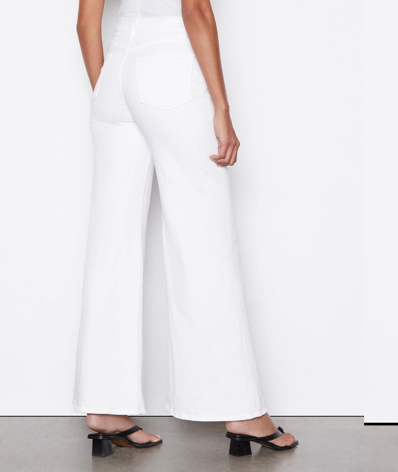 FRAME - Le Palazzo Wide-Leg Denim in Blanc