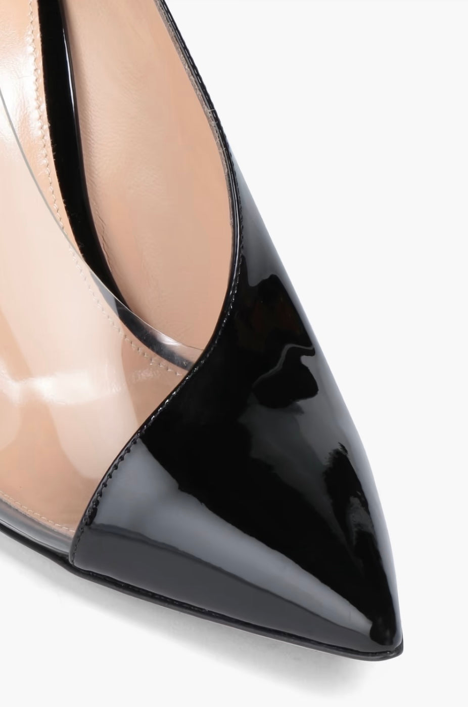 GIANVITO ROSSI
Deela patent-leather and PVC pumps