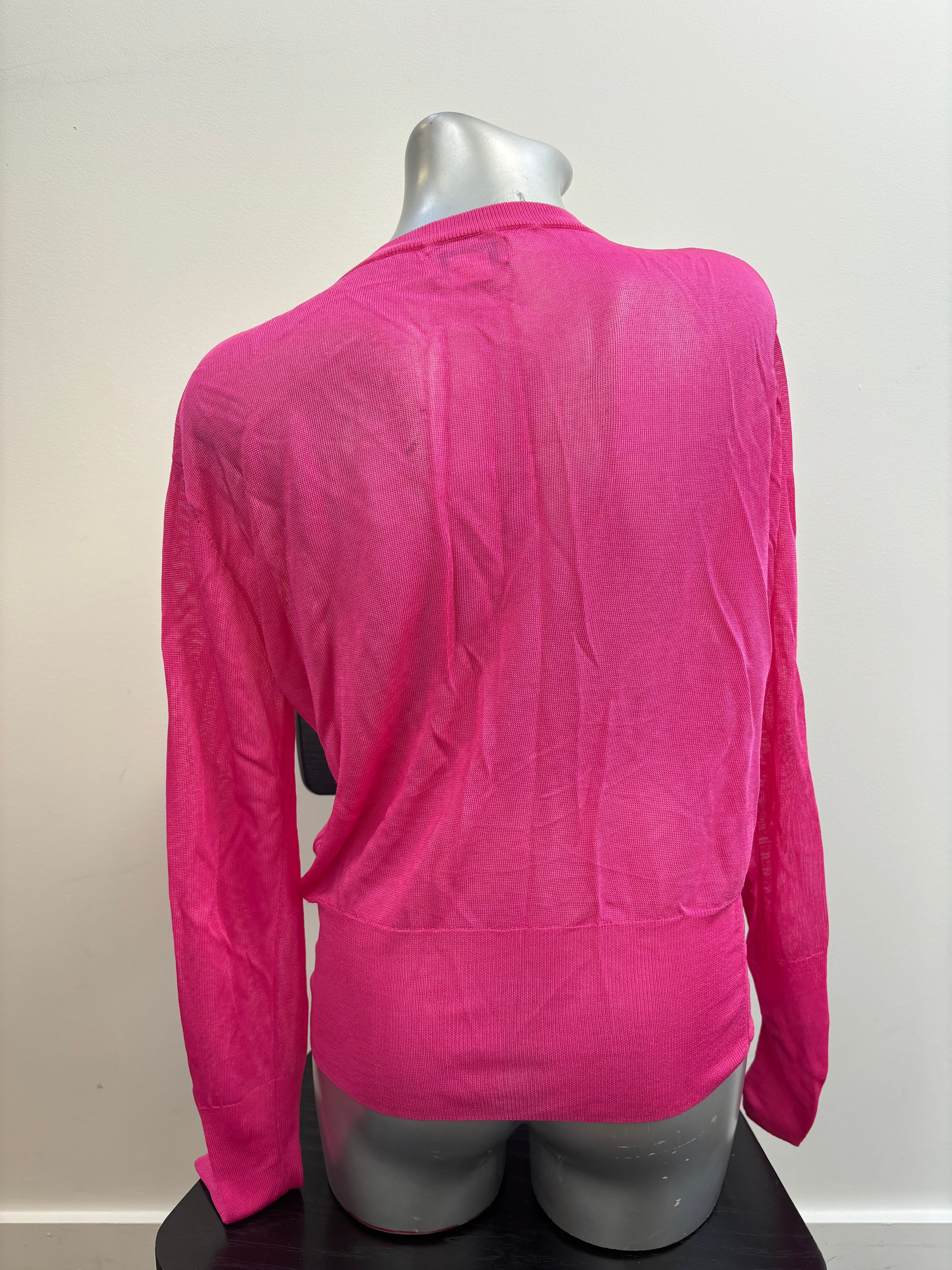 ACNE pink mesh longsleeve