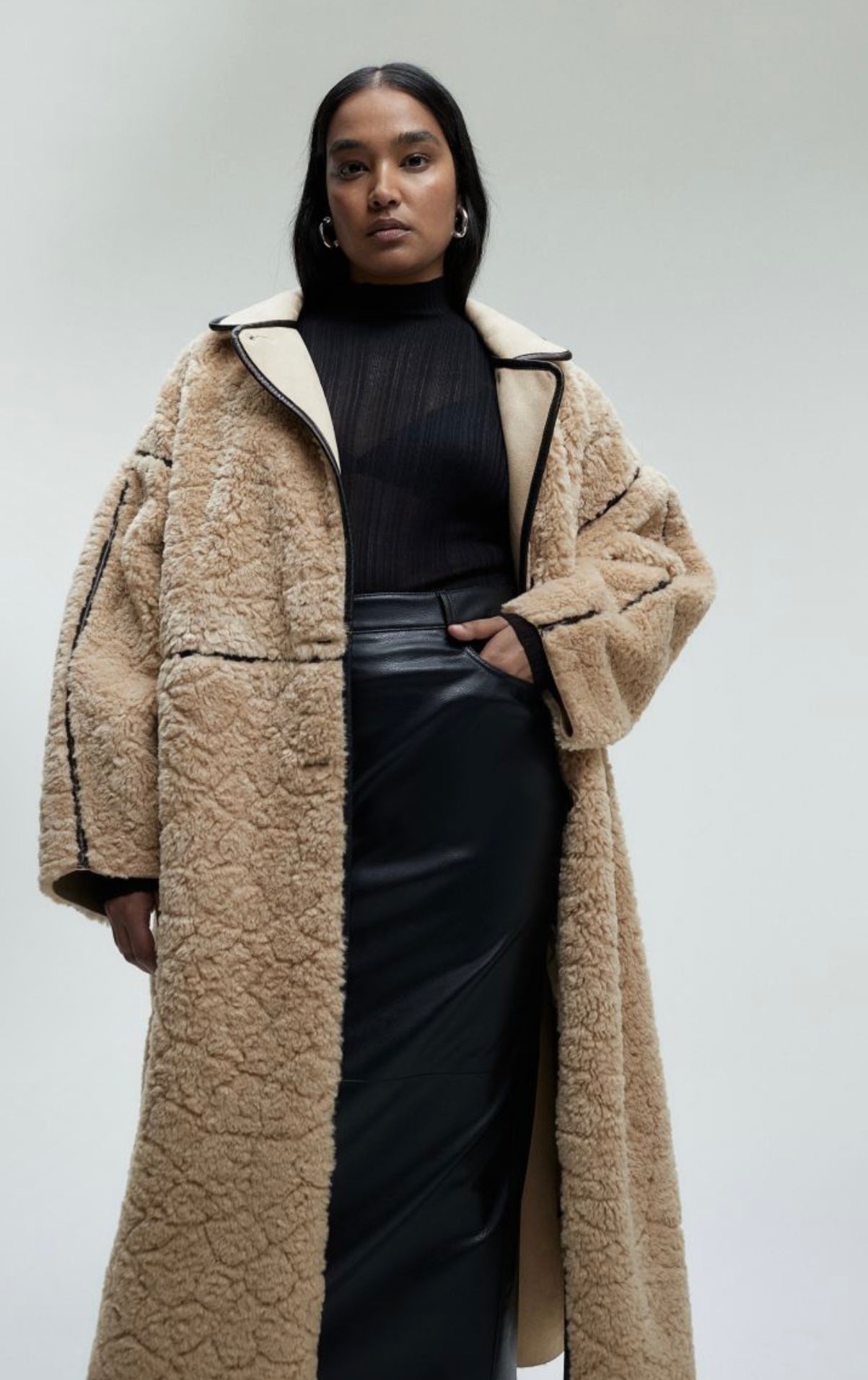 H&M - Teddy Fleece Coat