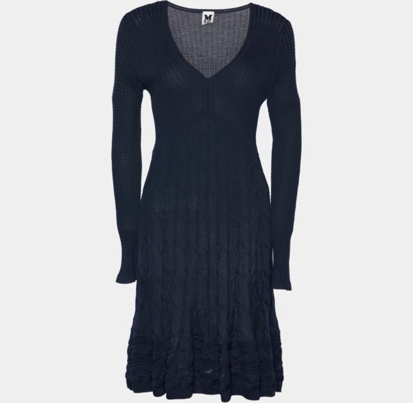 M Missoni V-Neck Knee Length Dress