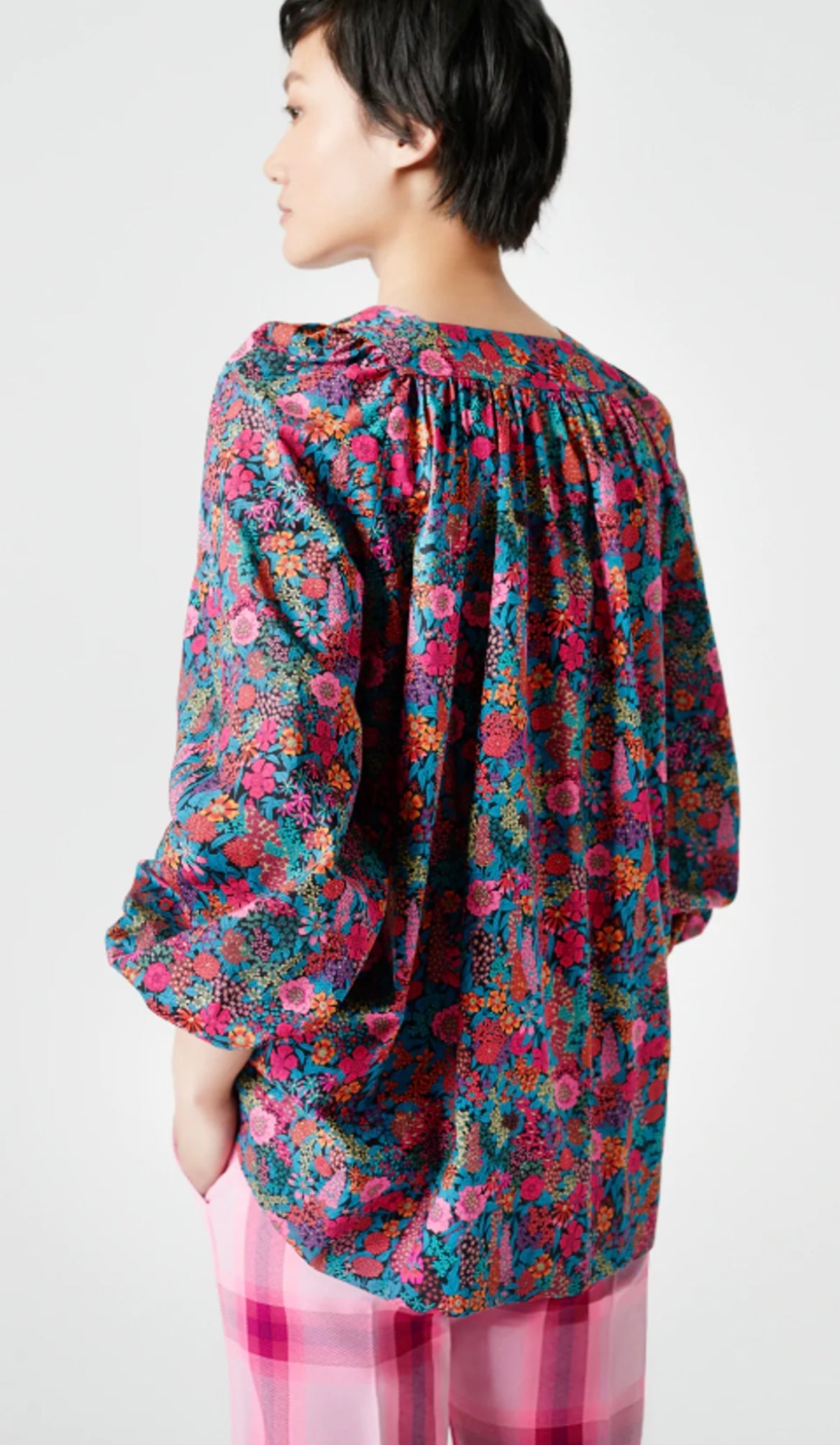 Smythe Floral Gathered Top