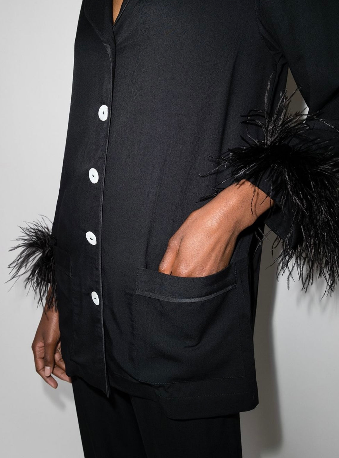 Sleeper
feather detail pajama set