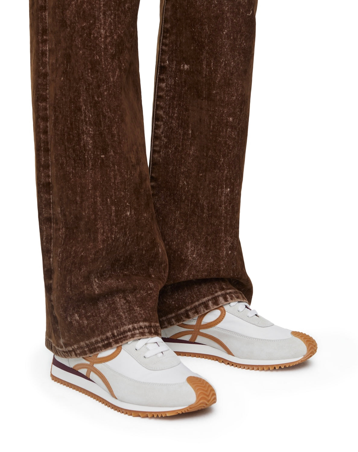 LOEWE - flow runner in mix nylon and suede