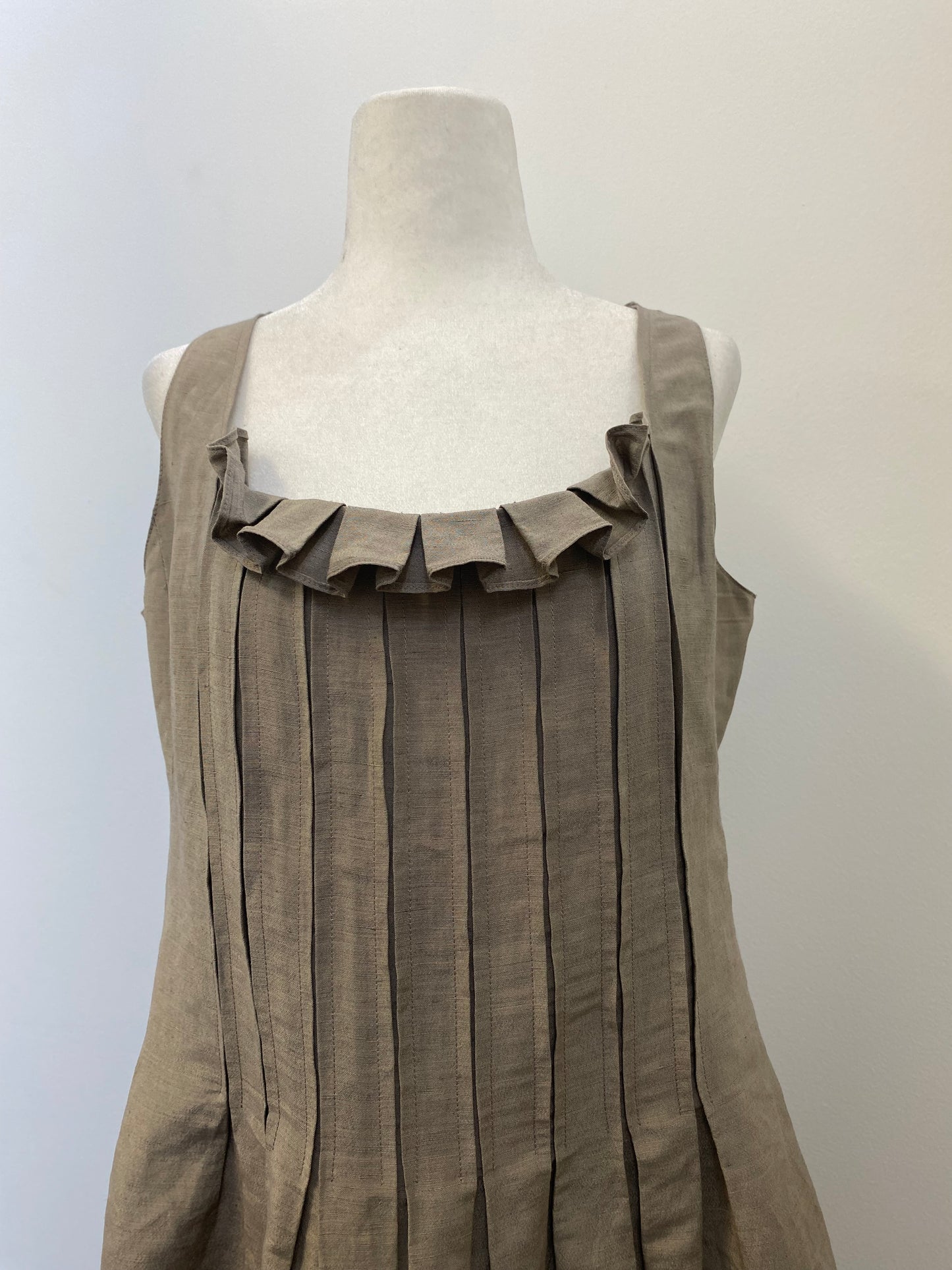 Giorgio Armani Ruffle Neck Dress
