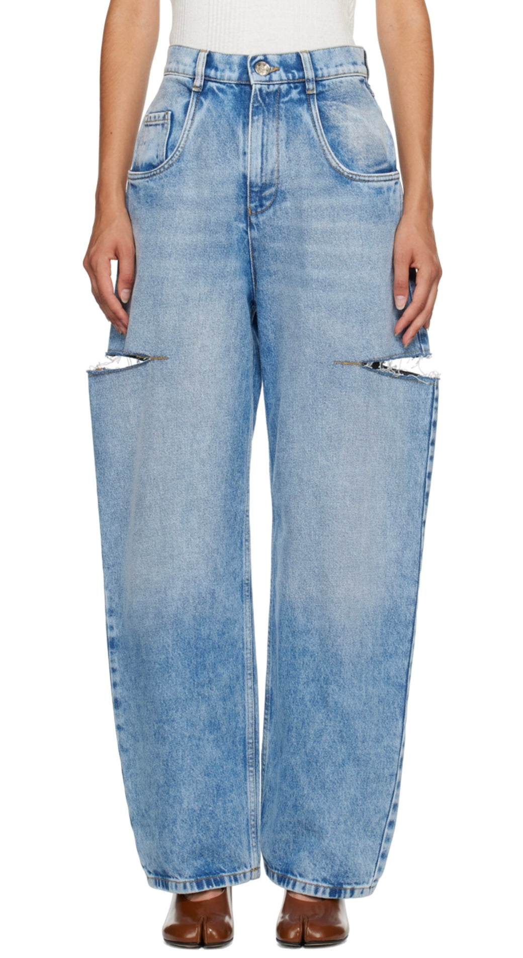 Maison Margiela Side Slit 5 Pockets Jeans