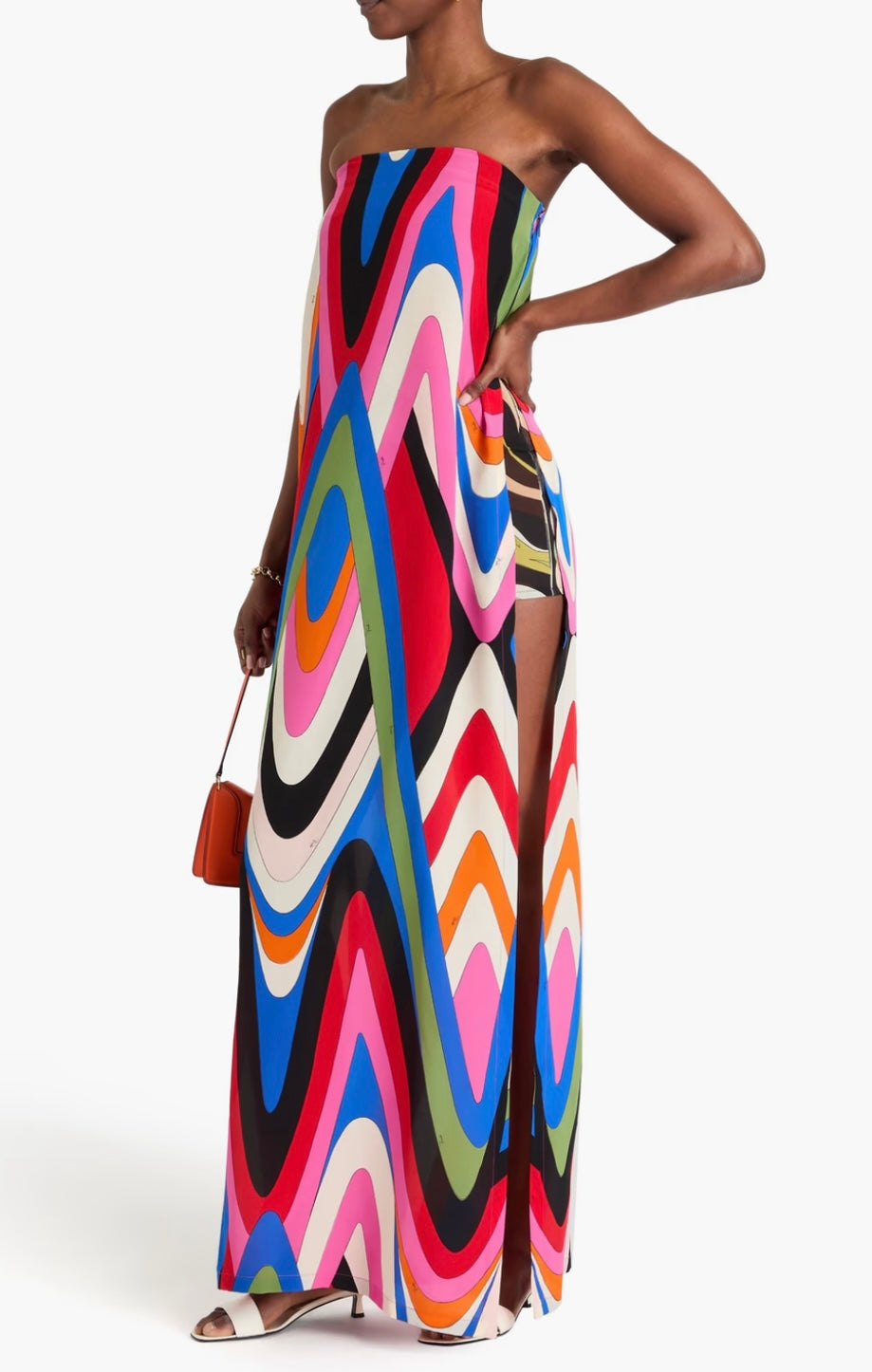 Pucci
Silk Moiré printed long dress