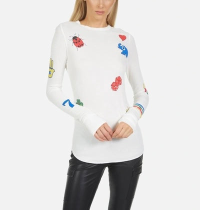 Lauren Moshi Icon Waffle Long Sleeve