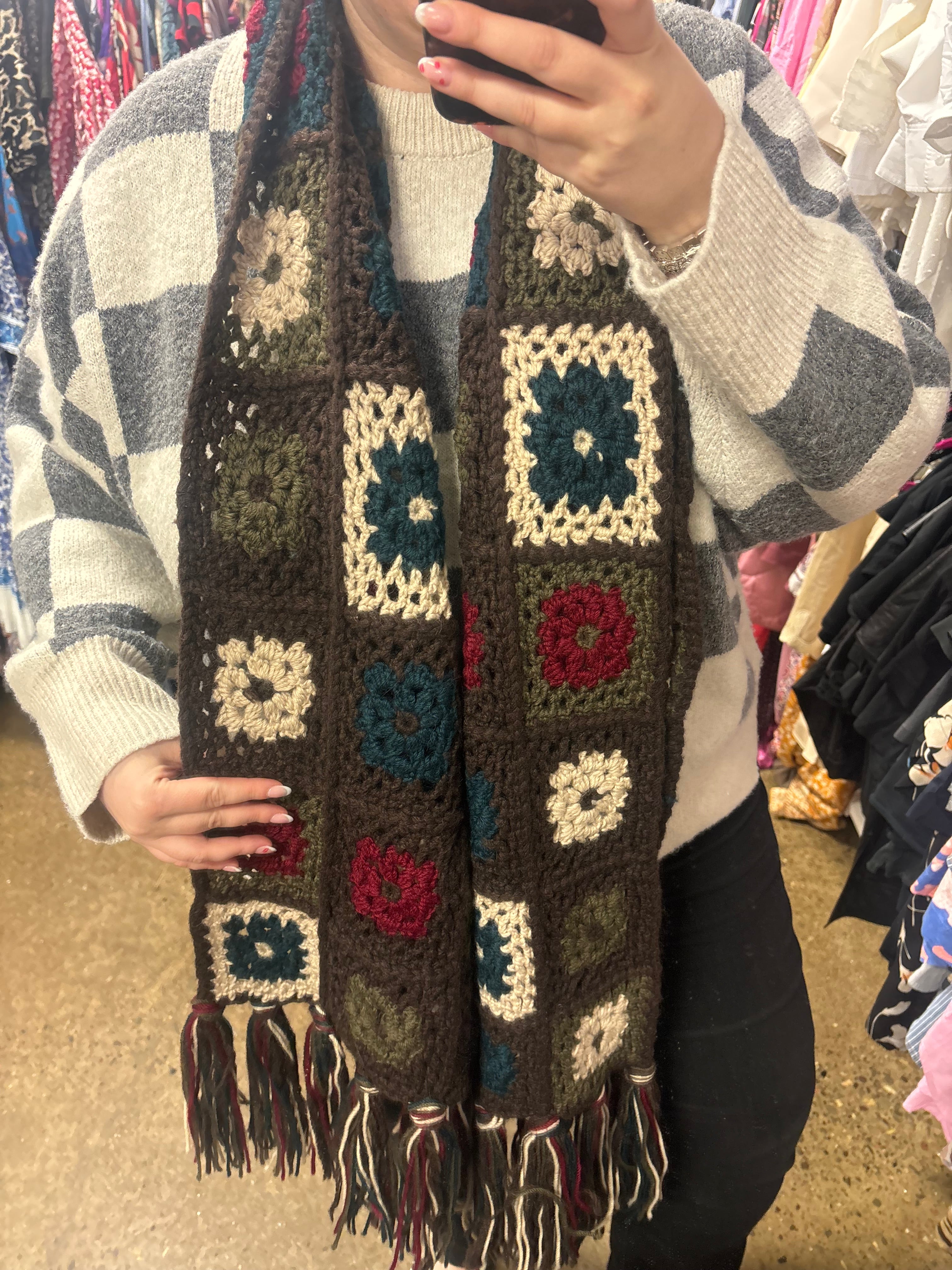 DOLCE & GABBANA wool blend knit scarf