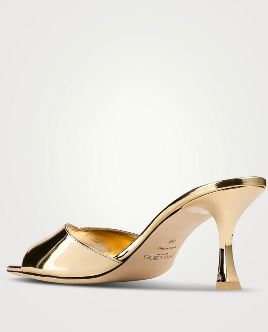 JIMMY CHOO
Skye Metallic Leather Mules