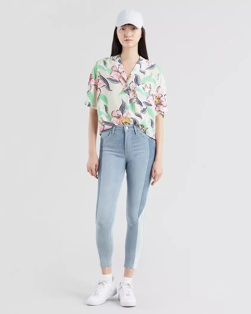 LEVIS pieced 721 high rise ankle skinny jeans