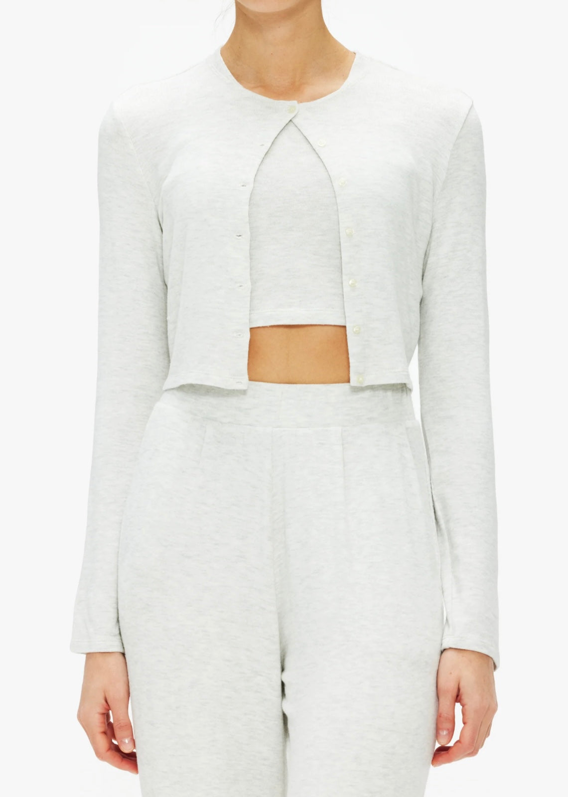 LESET - LAUREN CROPPED CARDIGAN & POCKET PANTS