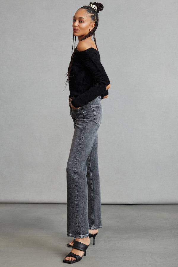 AG JEANS alexxis high rise straight jeans