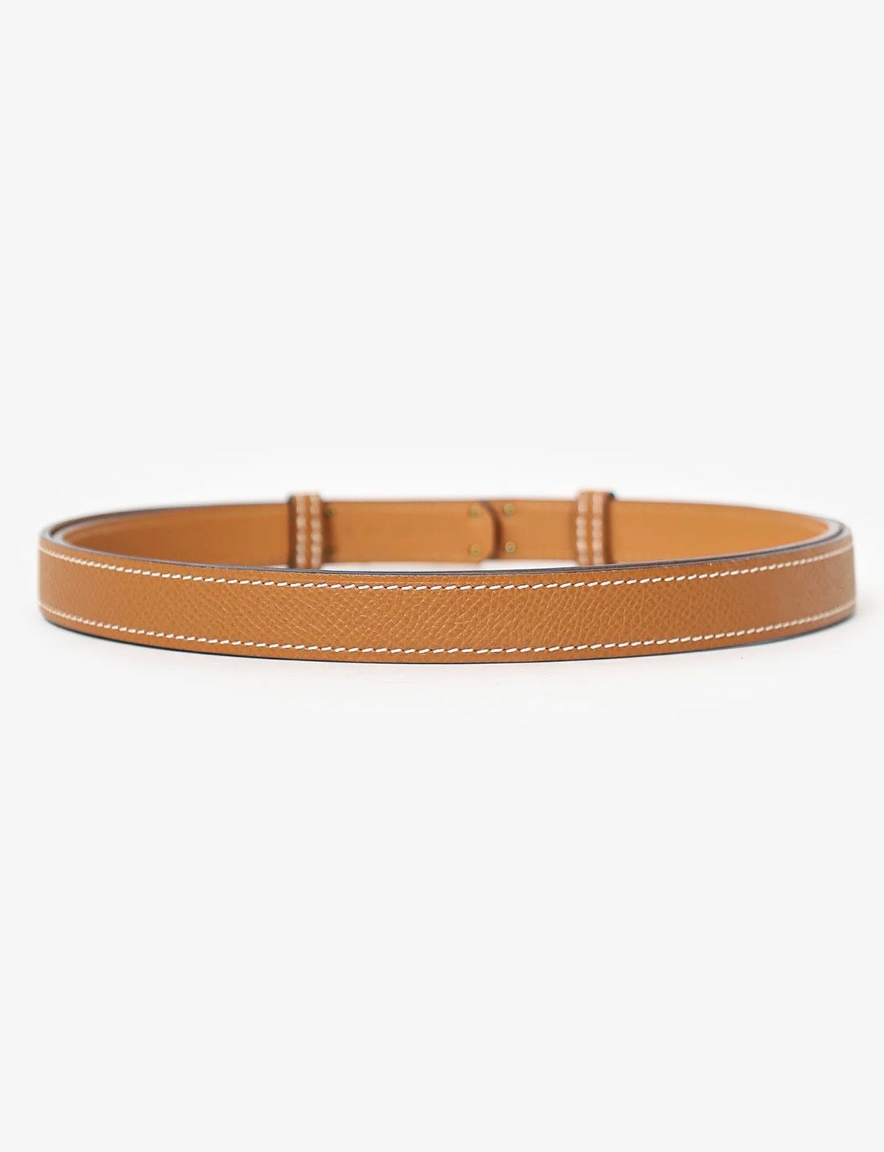 HERMES leather belt in epsom calfskin with kelly buckle
