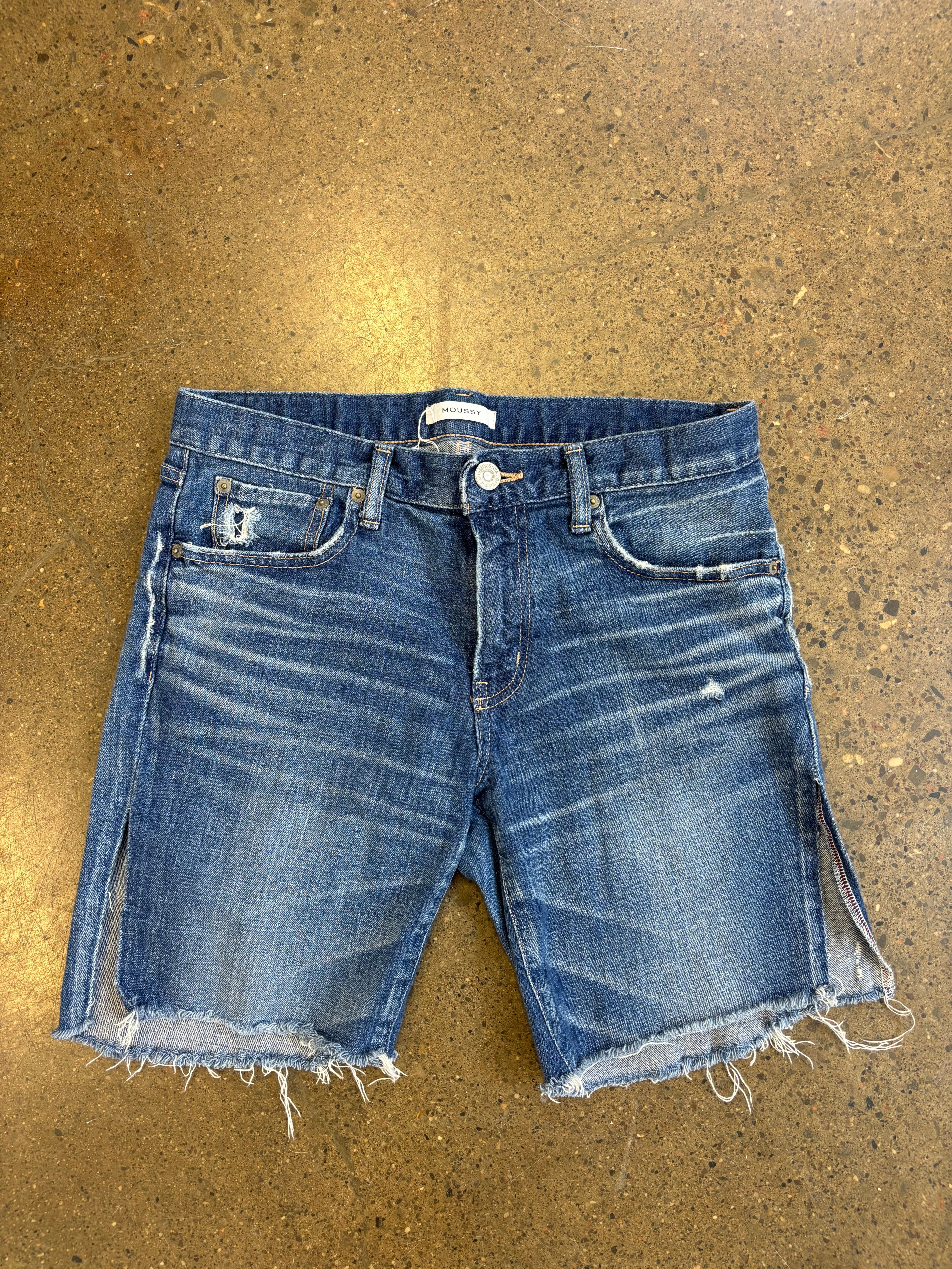 Moussy Bermuda Shorts with Side Slits