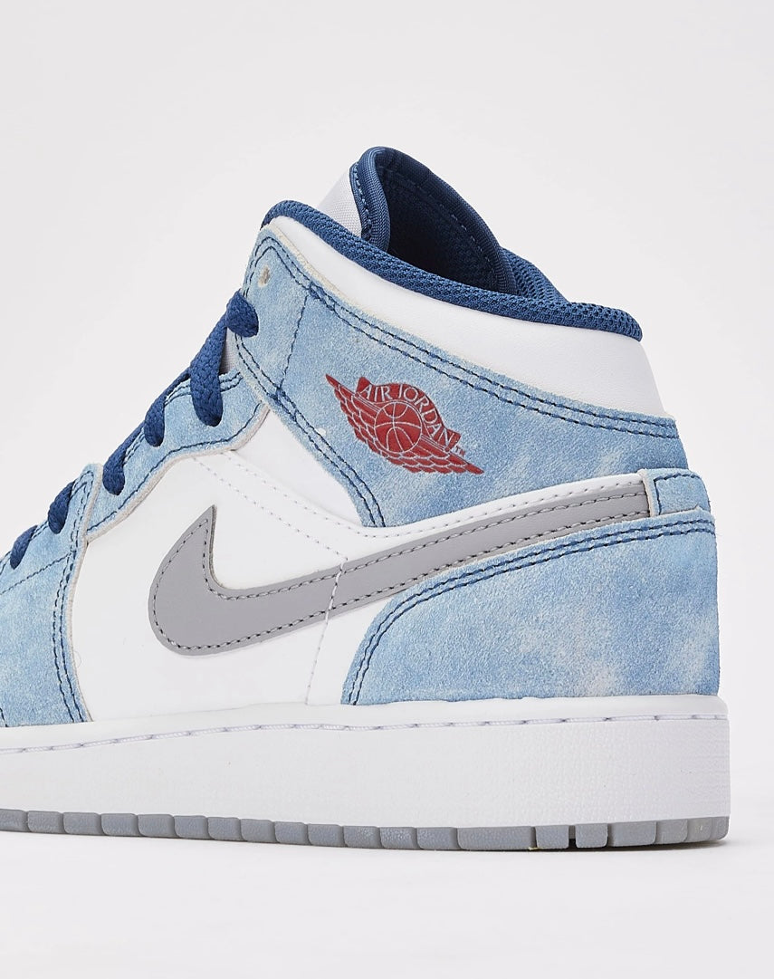Jordan Kids Air Jordan 1 Mid SE "French Blue" sneakers
