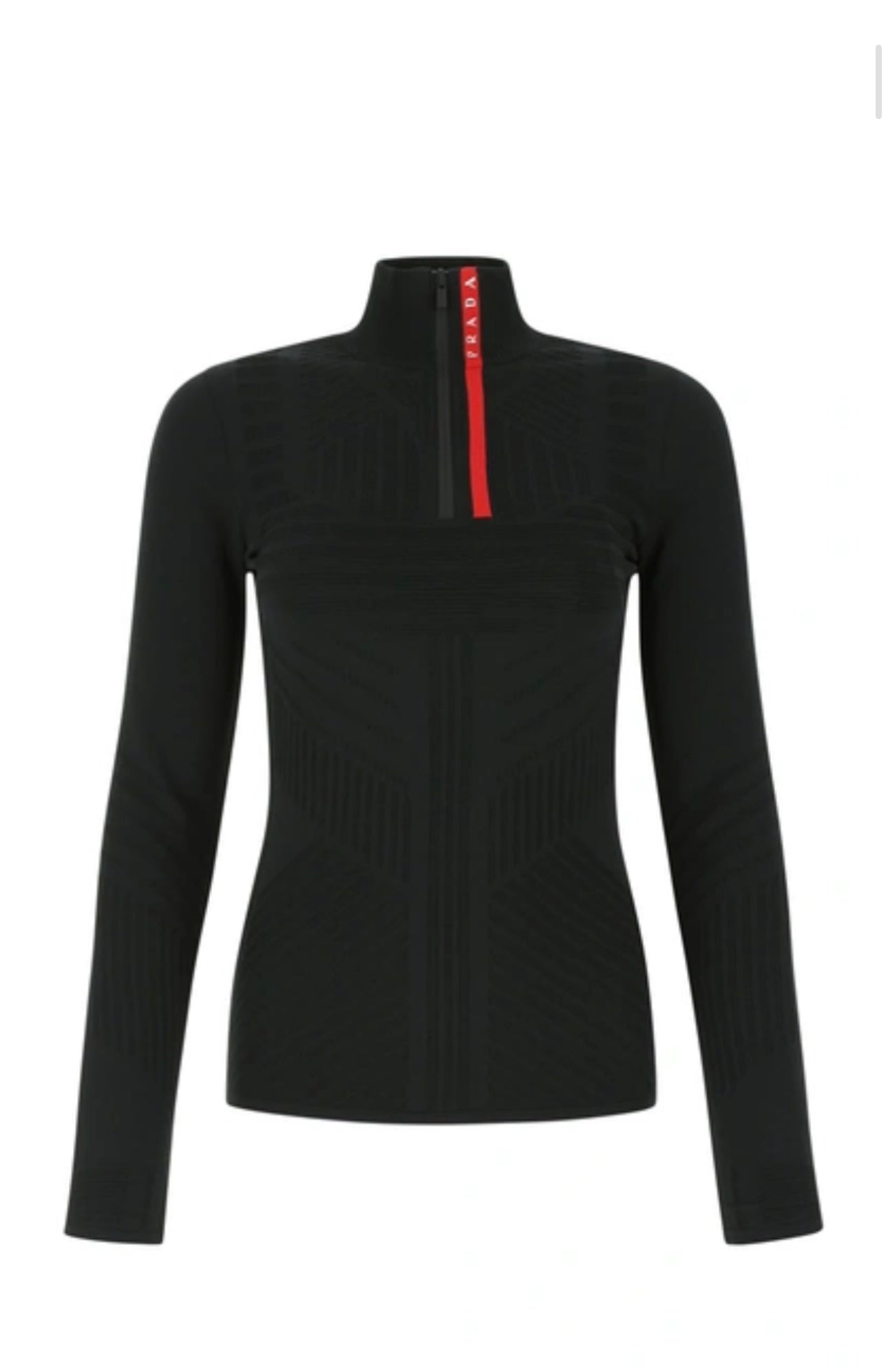 Pre-Loved Prada Tech Rec Re-Nylon piqué sports top