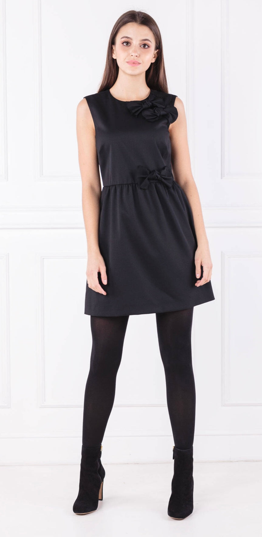 Red Valentino Sleeveless Bow Mini Dress