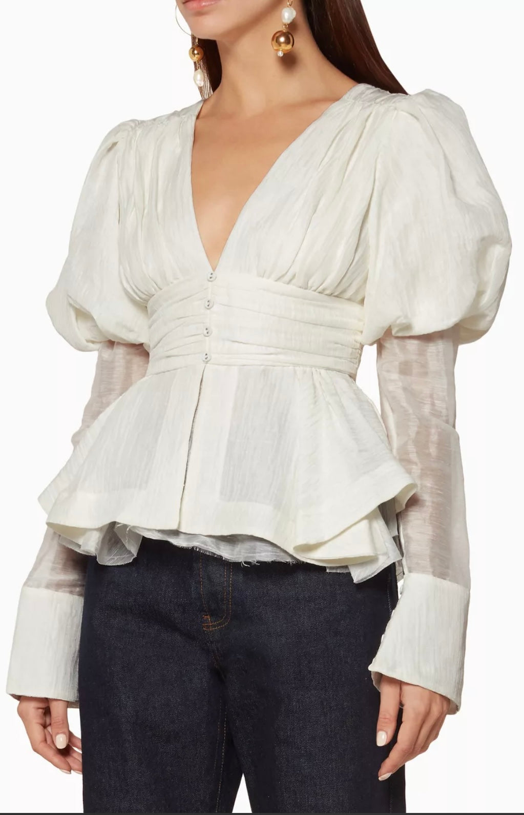 Aje - Ruffle Palpara Top