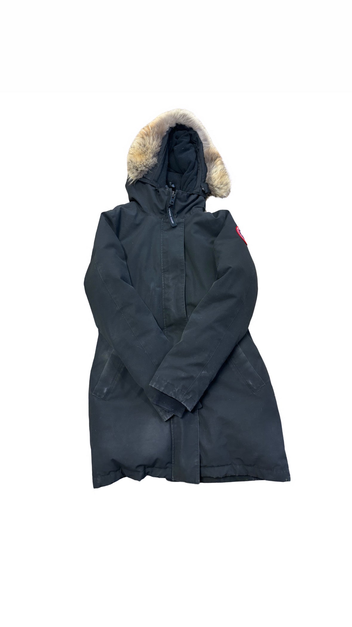 CANADA GOOSE black mid length parka