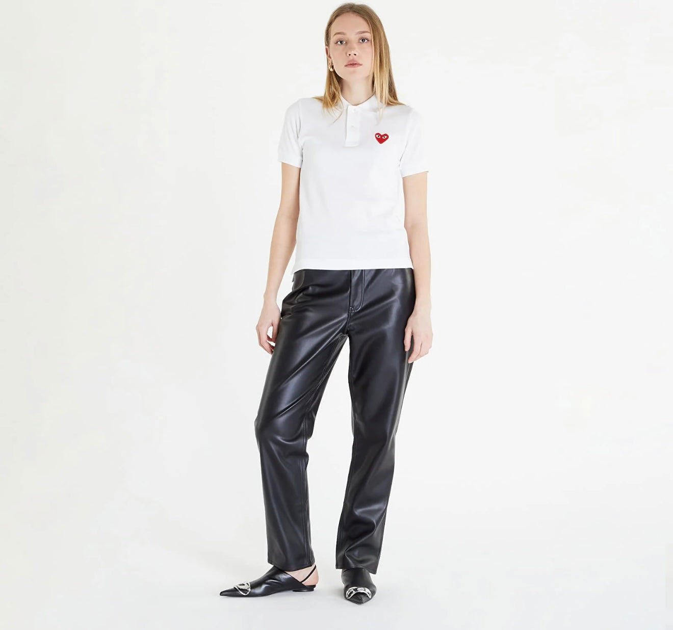 COMME DES GARÇONS PLAY
T-SHIRT COMME DES GARÇONS PLAY HEART LOGO POLO SHORT SLEEVE TEE