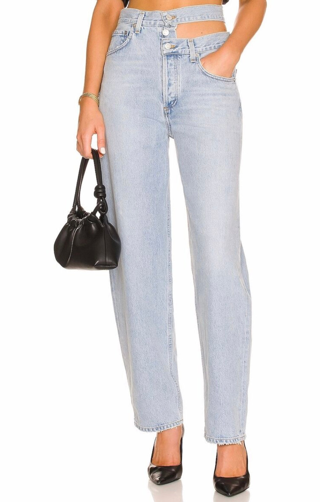 AGOLDE - BROKEN WAISTBAND JEANS