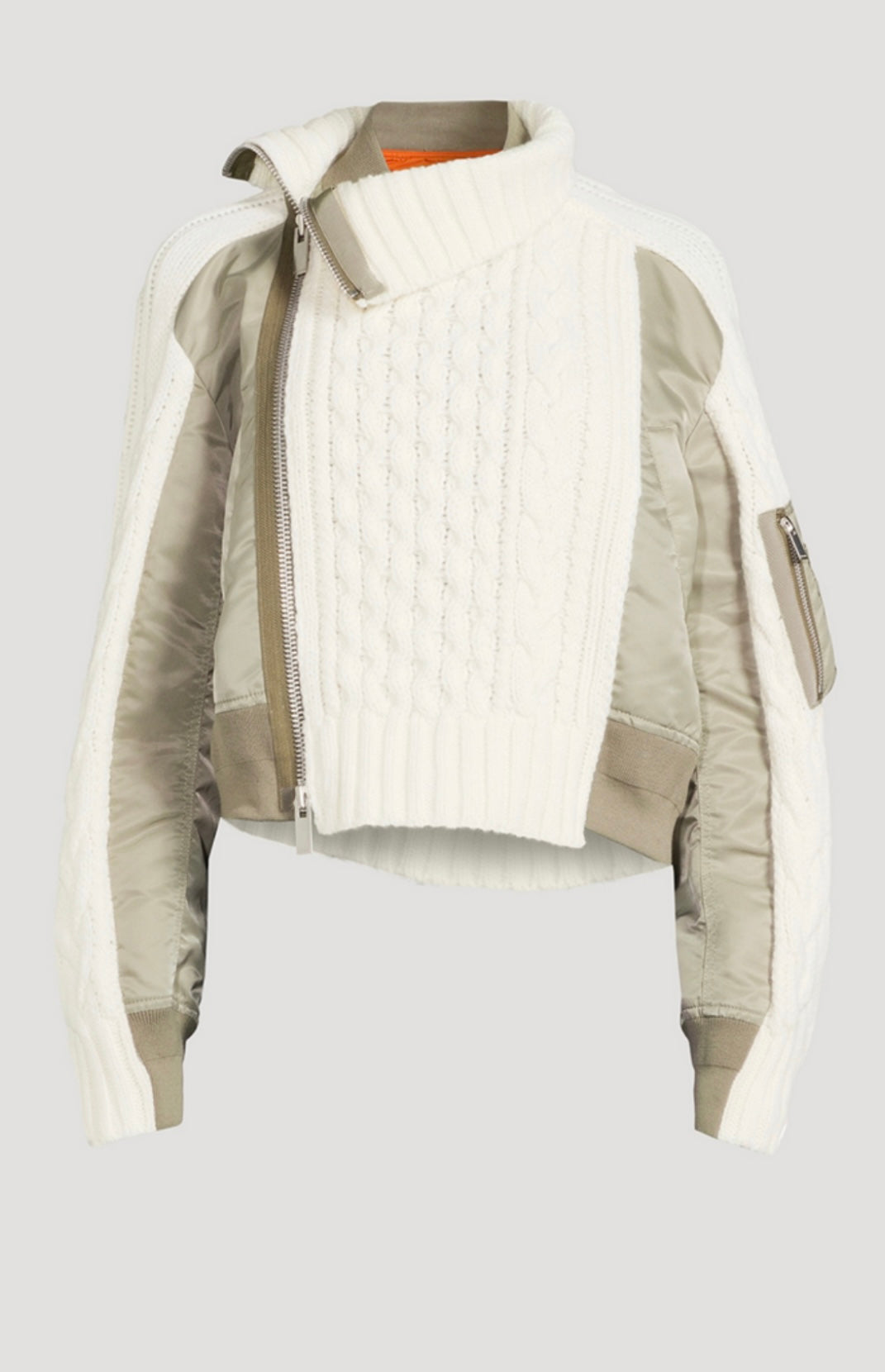 SACAI
Nylon Twill Knit Cardigan