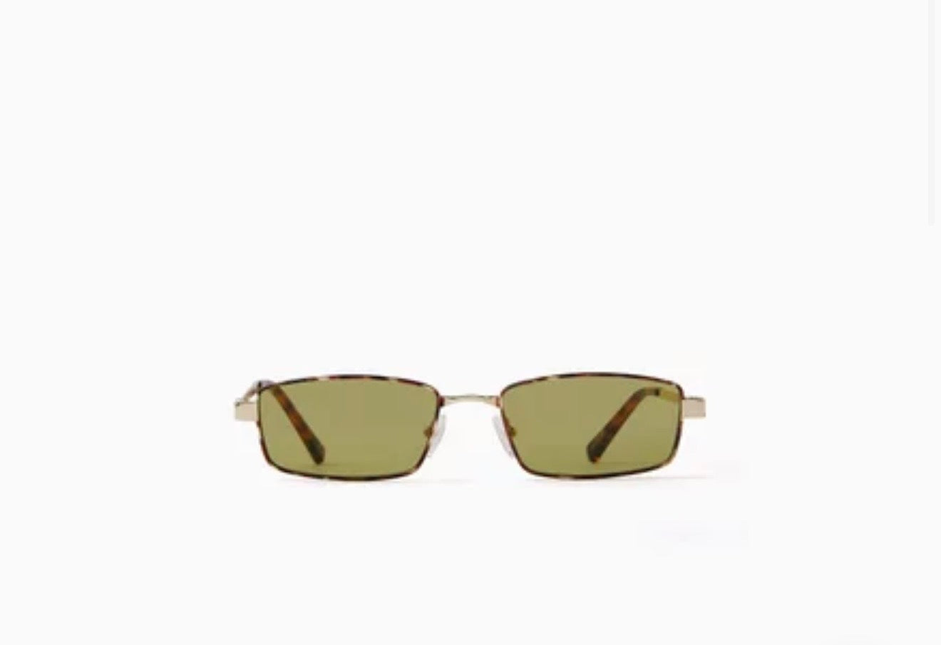 LE SPECS
Bizarro Rectangle Sunglasses in Metal