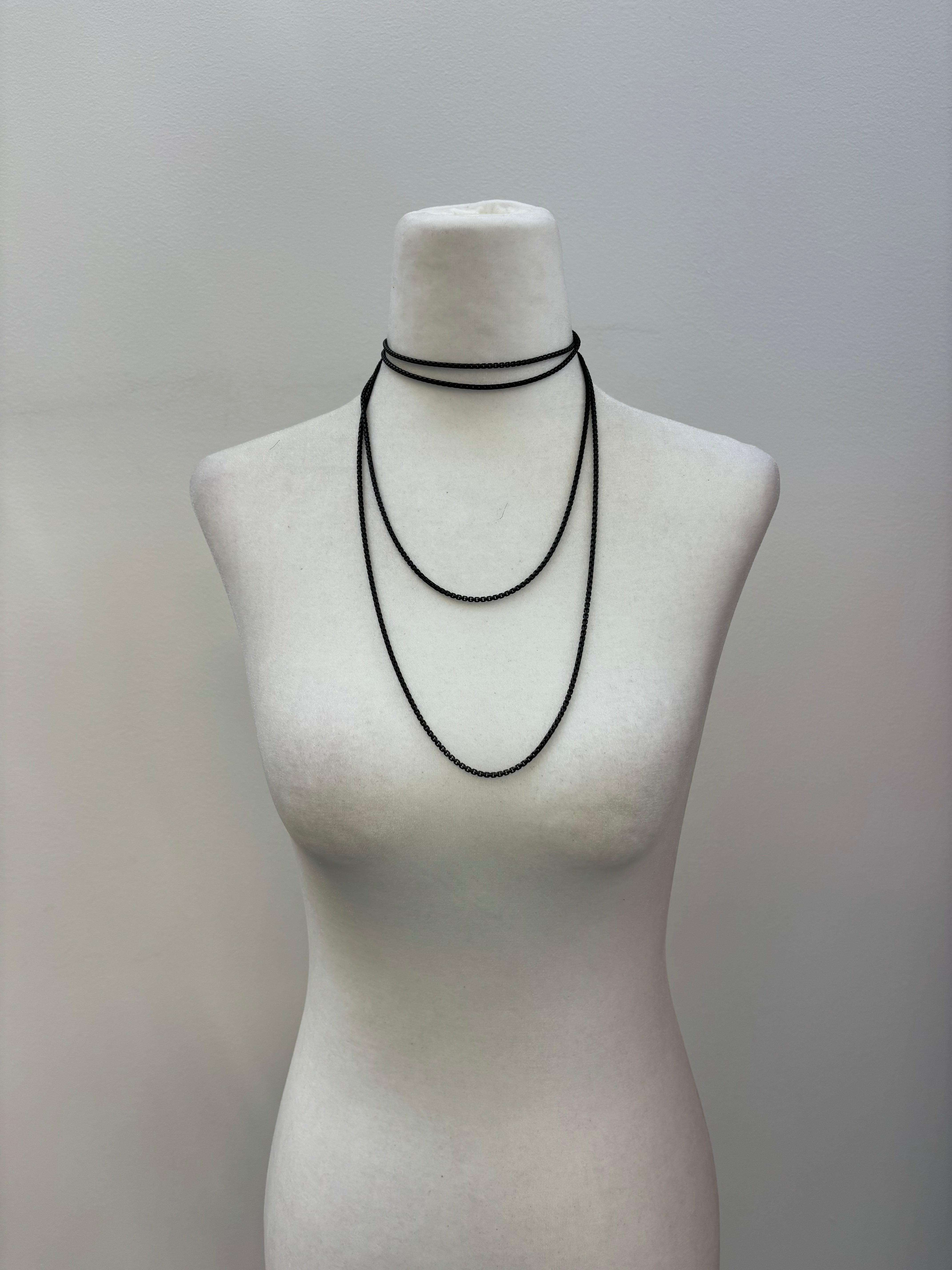 David Yurman Long Black Onyx Chain