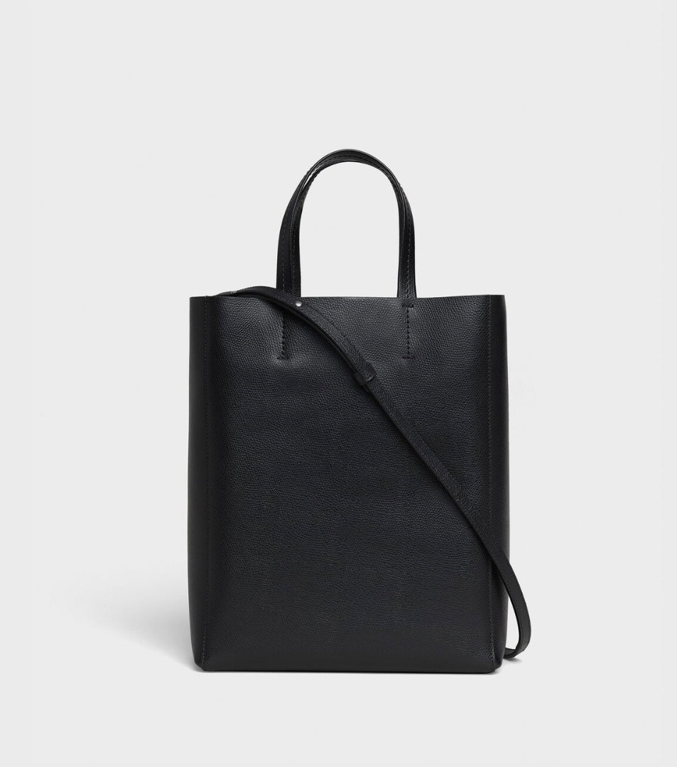 CELINE “small Cabas” grained calfskin tote