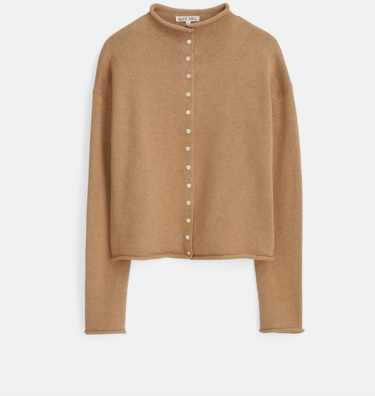 Alex Mill - Taylor Rollneck Cardigan in Cotton Cashmere