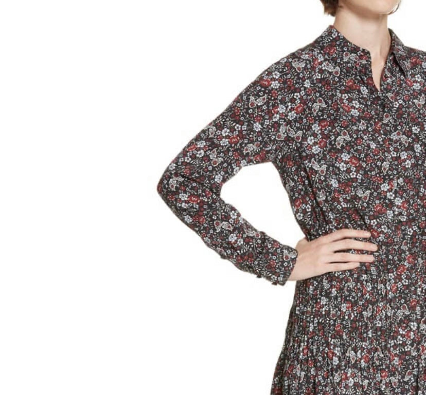 Veronica Beard Floral Button Up Dress