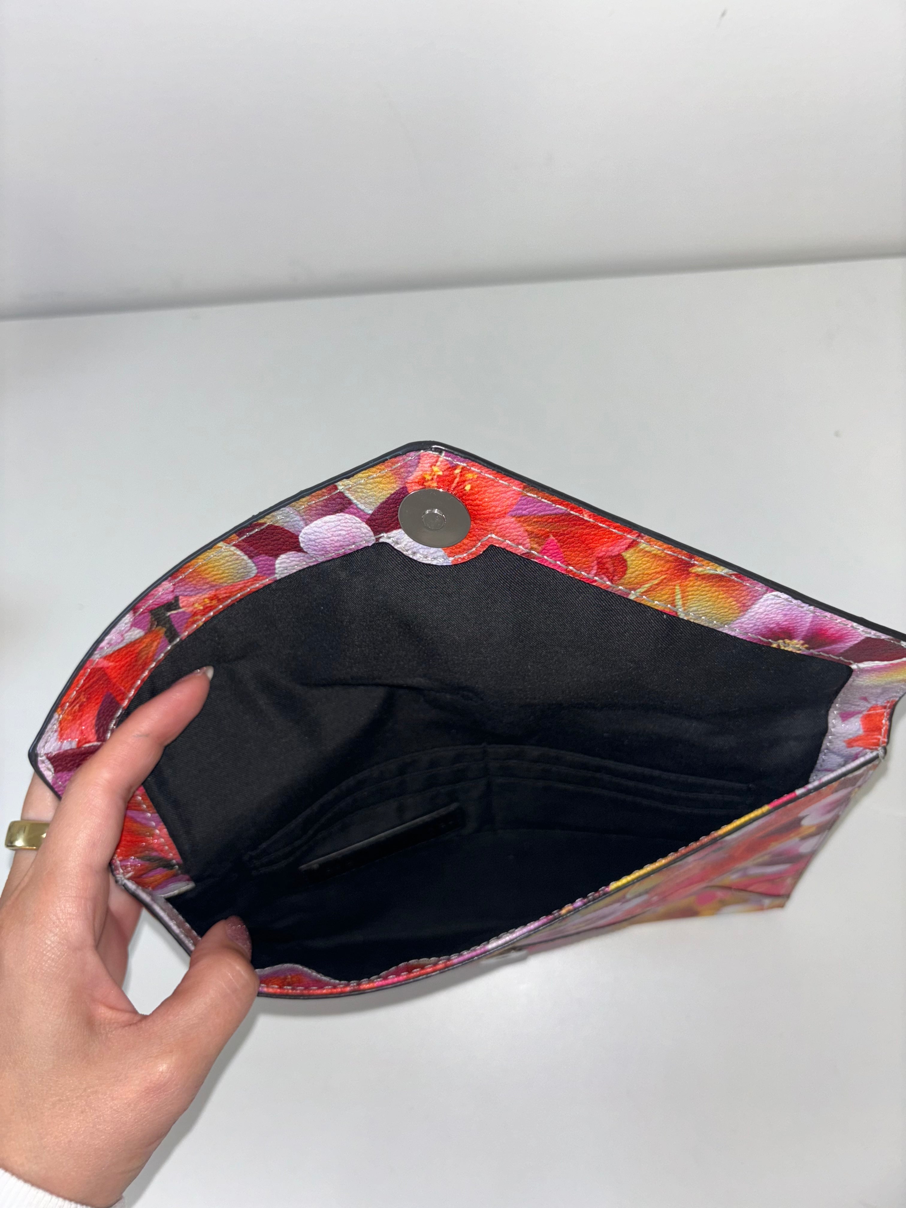 REBECCA MINKOFF floral clutch