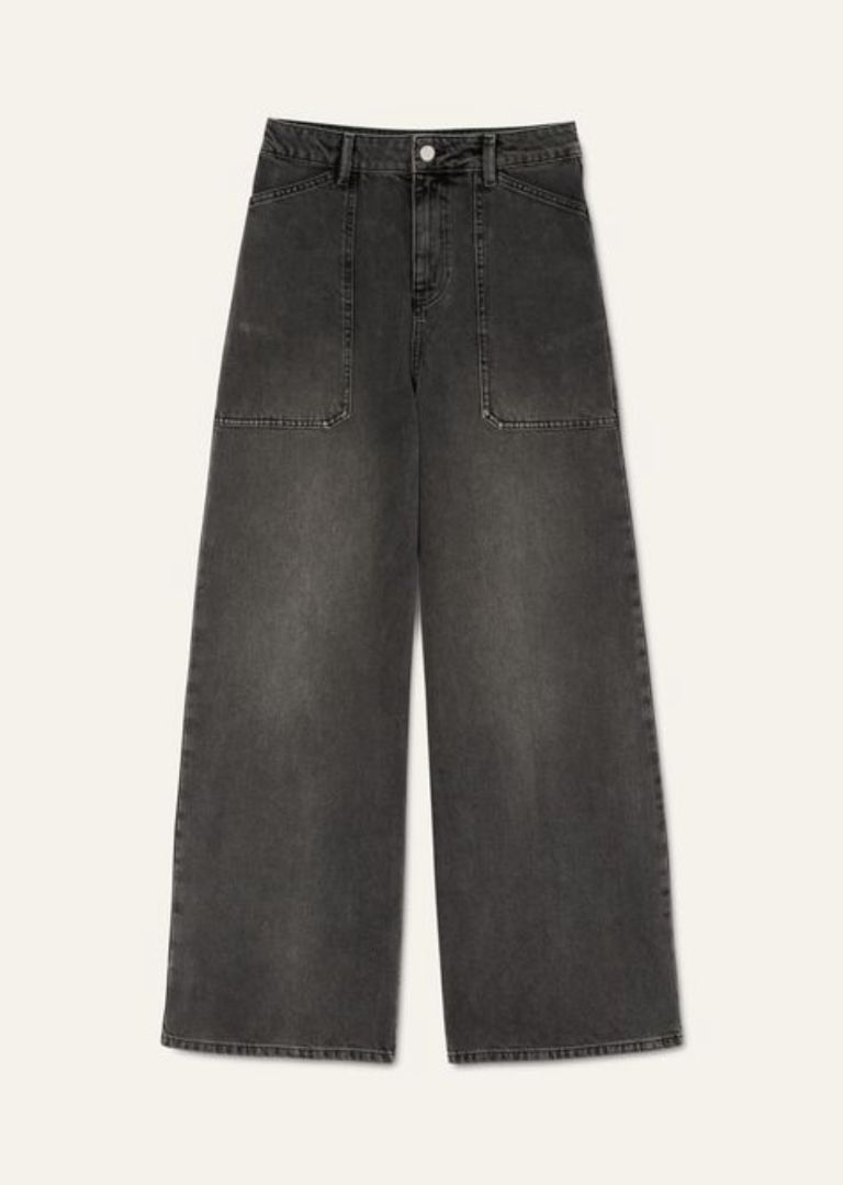 BA&SH Charcoal Wide Leg Jeans