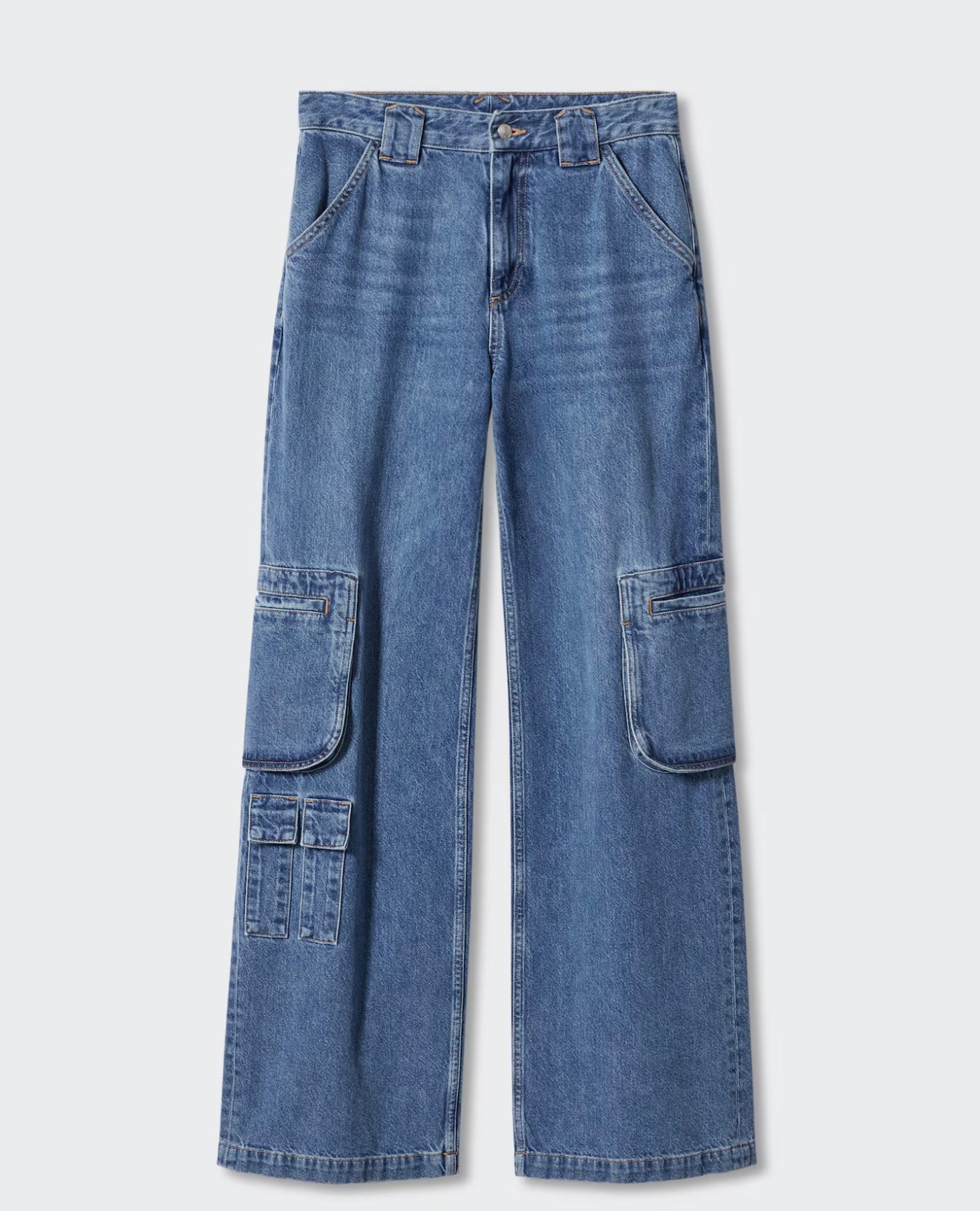 MANGO - MULTI-POCKET CARGO JEANS