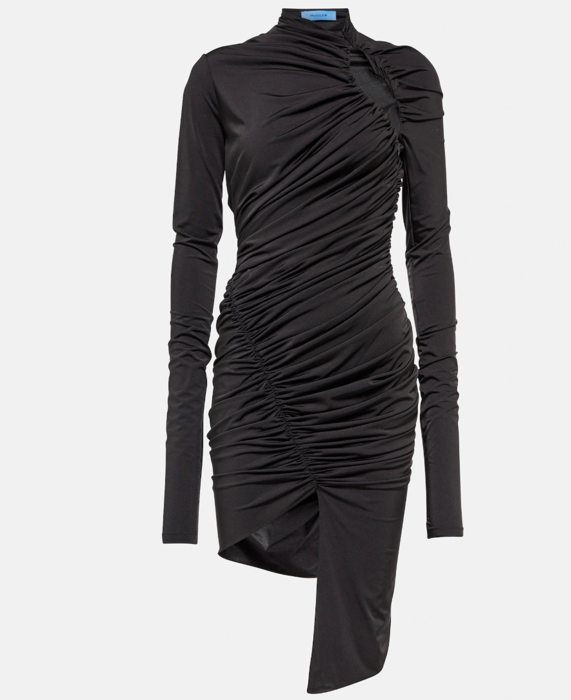 MUGLER
Ruched cutout minidress